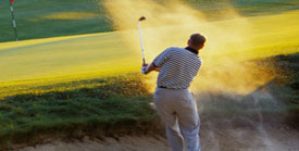 sandtrap golfer