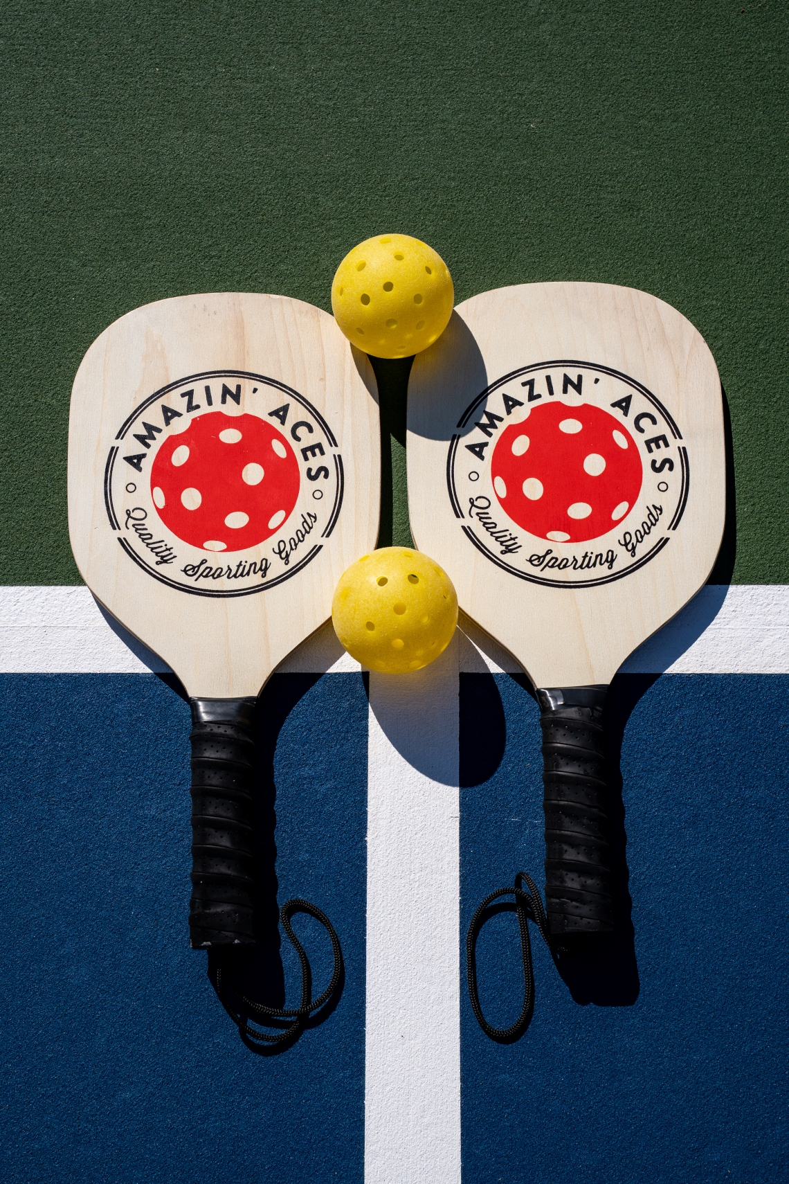 Guests playing pickleball