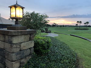 LPGA International sunset over the golf course photo