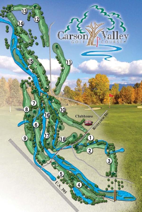 Carson Valley, Gardnerville, Nevada Golf course information and reviews.