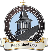 Blissful Meadows Golf Club Established 1992 Footer Logo