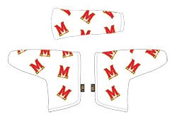PRG putter headcover white with dancing M logo