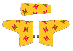 PRG Gold headcover with dancing M logo