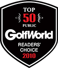 Top 50 Public GolfWorld Readers Choice 2010 logo trans web