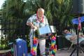 The Steel drum entertainer brings a smile to everyone's faces
