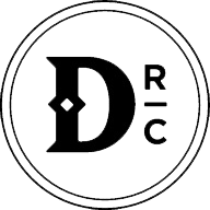 Dismal River Club Monogram Black Footer Logo