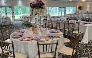 Photo - Indoor Wedding reception set up